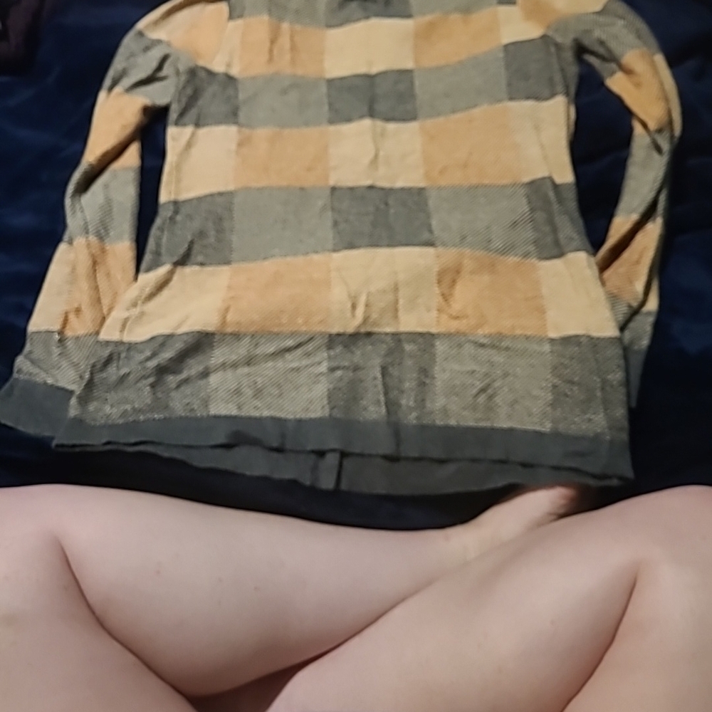 Forever 21 Women's Cardigan - Gray and Tan Stripes - Picture 3 of 4